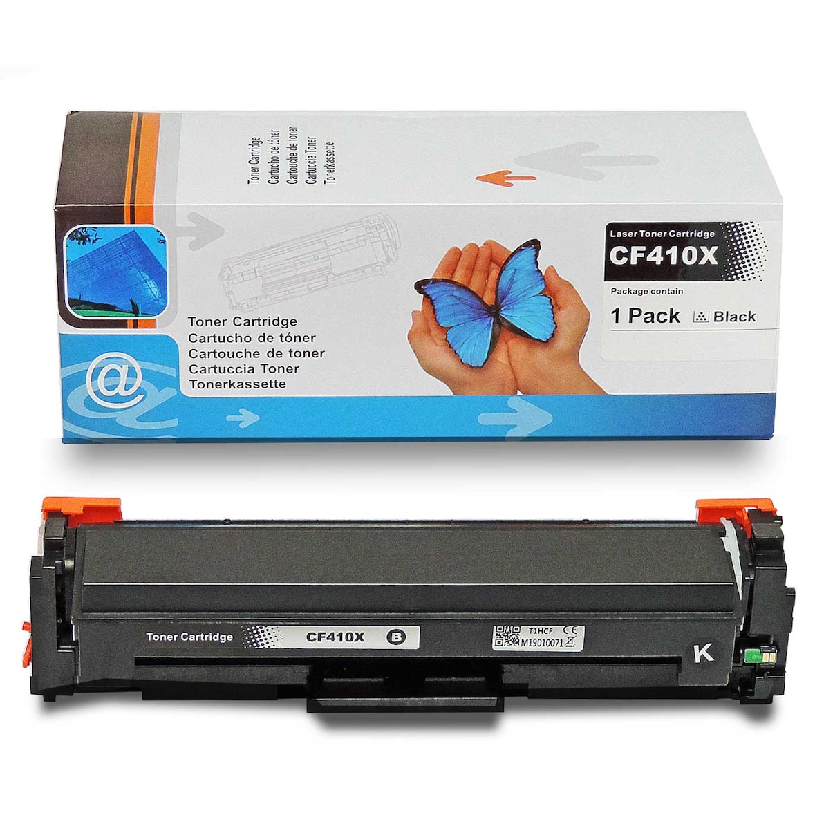 Kompatibel HP CF410X, 410X BK Schwarz Black Toner Patrone für 6.500 Seiten von D&C