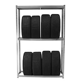 thumbnail of Reifenregal für 8 Räder 180x120x40 cm 795 kg Reifenständer Steckregal