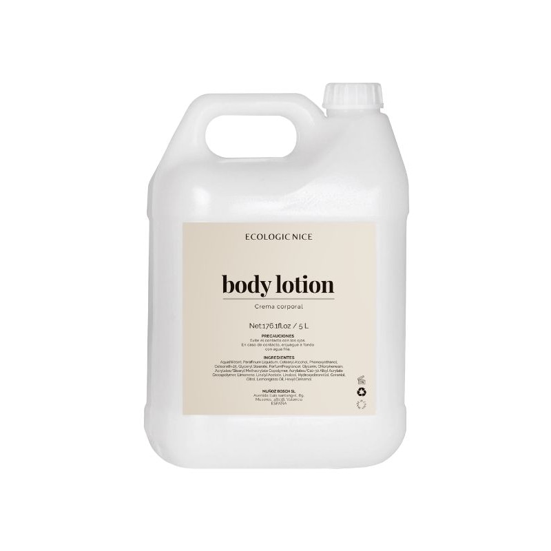 Amenities Crema corporal ECOLOGIC NICE Refill 5L (2Uds)