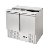 thumbnail of Saladette réfrigérée 2 portes avec plan de travail - 900 x 700 x 850 mm