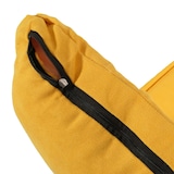 thumbnail of Sedia da pavimento HWC-N45, poltrona da pavimento letto cuscino 4 posizioni reclinabili, velluto ~ giallo