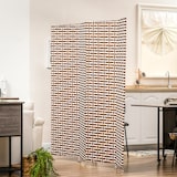 thumbnail of HOMCOM Biombo Separador de Ambientes de 4 Paineis Dobrável Separador de Ambientes Decoração Elegante 180x180cm Marrom e Branco
