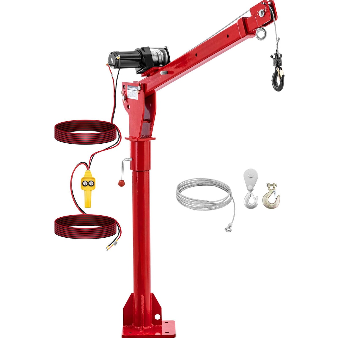 Steinberg Systems Grúa de carga con cabrestante de 12 V - 800 kg - 360°