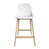 thumbnail of Chaises d'ilot et bar 65 cm ELIOS en chêne et assise plastique - Lot de 2