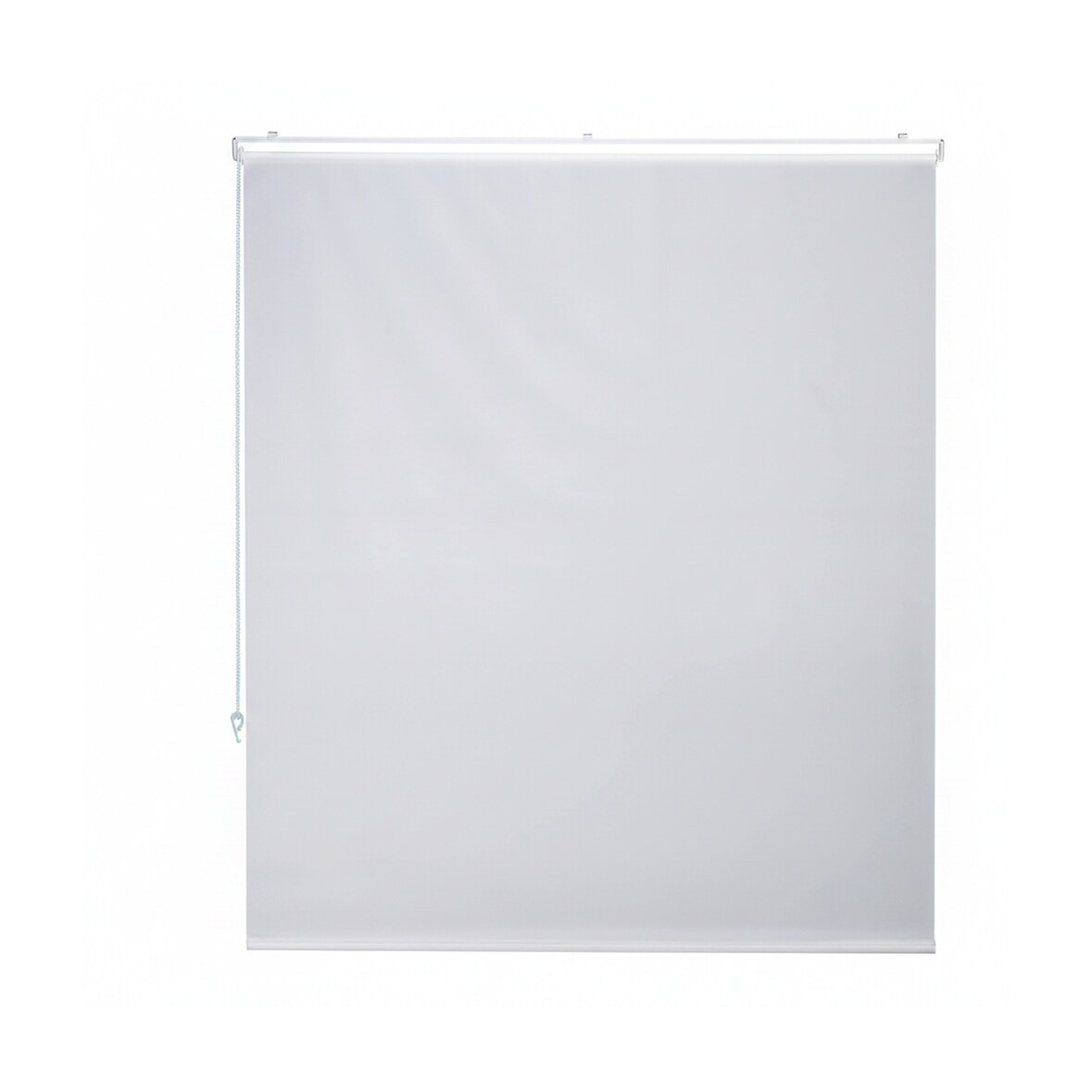 Relaxdays Duschrollo, 140x240 cm, Seilzugrollo für Dusche & Badewanne, Decke & Fenster, Badrollo wasserabweisend, weiß