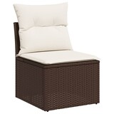 thumbnail of vidaXL 9-tlg. Garten-Sofagarnitur mit Kissen Braun Poly Rattan