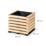 thumbnail of Modu Grow 50 Hochbeet 50 x 45 x 50 cm Kiefernholz kiefer Braun