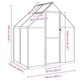 thumbnail of Helloshop26 - Invernadero de tienda para plantas flores y verduras con estructura de base 169 x 114 x 195 cm aluminio antracita 02_0044484