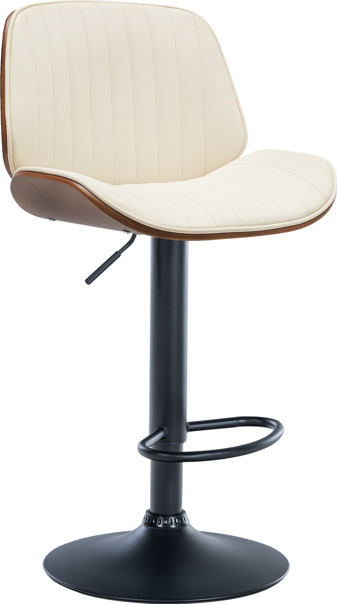Barhocker Nova Kunstleder walnuss/creme