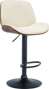 thumbnail of Barhocker Nova Kunstleder walnuss/creme