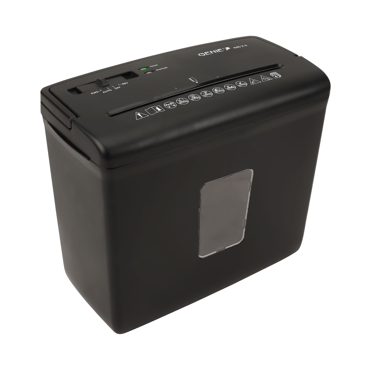 GENIE 440 X II Aktenvernichter P-4 Cross Cut 4 Blatt Schwarz Home Office