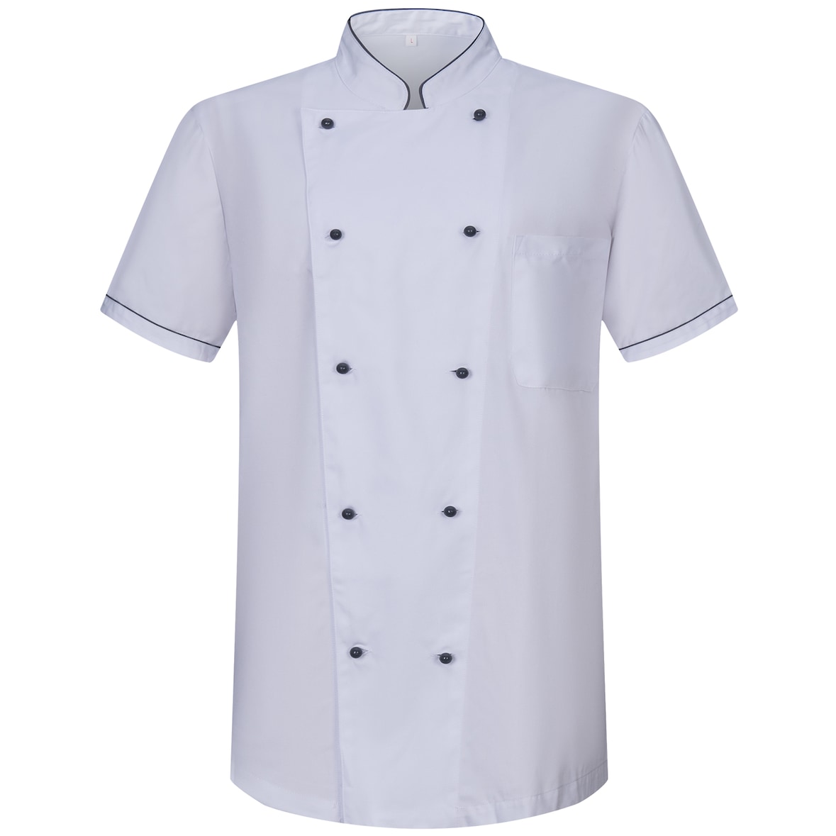 MISEMIYA - Chaqueta Cocinero Hombre - Chaqueta de Chef Hombre - Uniforme Hosteleria - Ref.8501B - M, - Blanco
