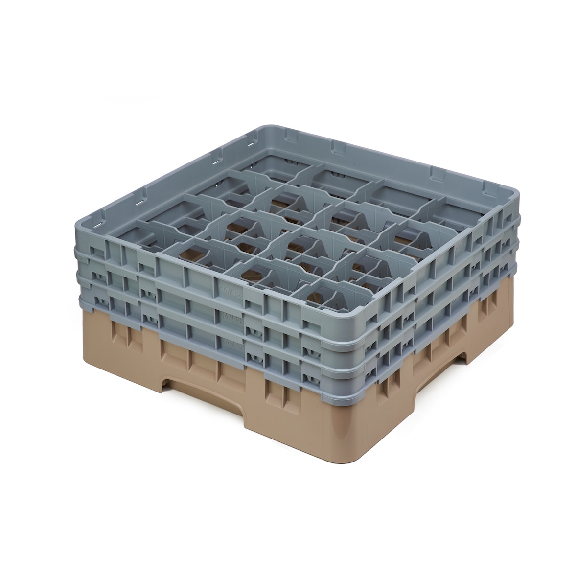 Cambro Gläserspülkorb beige mit 16 Fächern max Glashöhe 17,4cm
