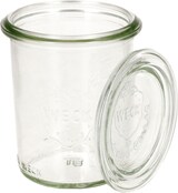 thumbnail of 12er Set Weck Gläser 160 ml Sturzgläser mit 12 Glasdeckeln incl. Diamant-Zucker Gelierzauber Rezeptheft FÜR KÜCHENMASCHINE
