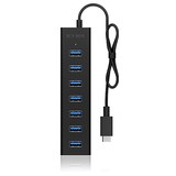 thumbnail of ICY BOX IB-HUB1700-C3 - USB 3.2 Gen 1 (3.1 Gen 1) Type-C - USB 3.2 Gen 1 (3.1 Gen 1) Type-A - 5000 Mbit/s - Schwarz - Aluminium - 0,4 m