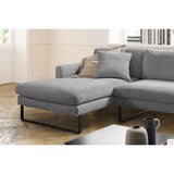 thumbnail of KAWOLA Sofa RICARDA Ecksofa Cord grau Recamiere links
