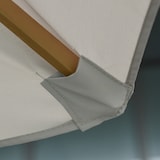 thumbnail of Sombrilla Parasol de Jardín Ø300x250 cm con Sistema de Pestillo de Fijación Techo Ventilado y Poste Desmontable de Madera para Terraza Patio Exterior