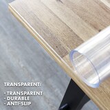 thumbnail of KARAT Tischfolie Crystal nach Maß Transparent Mattiert mit abgeschrägter Kante 135 x 155 cm