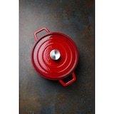 thumbnail of HENDI Emaillierter Gusseisentopf, 3,7L, Rot, 317x240x(H)105mm