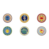 thumbnail of Excelsa lot de 6 sous-verres Corfu' céramique 10,5x1x10,5 cm multicolore