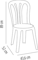thumbnail of garbar GARROTXA Set 4 Silla Interior, Exterior Negro