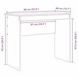 thumbnail of vidaXL Schreibtisch Weiß 90 x 40 x 76 cm