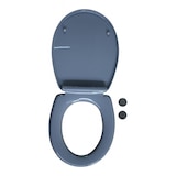 thumbnail of WC Sitz mit Softclose Toilettensitz grau WC-Sitz Toilettendeckel WC-Deckel