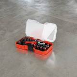 thumbnail of WellHome - Set van 25 stuks oranje en zwarte TPR ratelschroevendraaiers