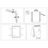 thumbnail of Nobo Premium Plus Wandmontierbarer Klapprahmen 1902209 70 x 100 cm Aluminium Silber 75,5 x 106 cm