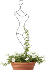 thumbnail of DanDiBo Rankhilfe Kletterhilfe Metall 140 cm Bodenstecker Gracia Gartenstecker Rankgitter Kletterpflanzen Blumenhalter Ranksäule Garten Blumen