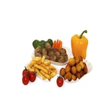 thumbnail of 1000 Pappschalen Pommesschalen eckig FF 17,5 x 13 x 3 cm weiß mit Fettbarriere