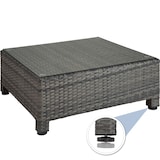 thumbnail of tectake Set da giardino in rattan con telaio in alluminio e imbottitura di 10 cm - grigio - 403835