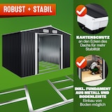 thumbnail of GARDEBRUK® XXL Gerätehaus Fundament Schiebetür Anthrazit Geräteschuppen