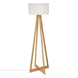 thumbnail of WellHome - Witte bamboe vloerlamp Ø50x150cm