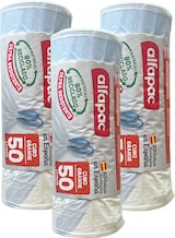 thumbnail of Alfapac - Müllbeutel 50L 68x75cm mit Selbstverschluss, 3 Rollen x 15 Stück (80% Recycelt)