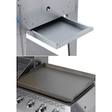 thumbnail of METRO PROFESSIONAL 8-Brenner Gasgrill mit Plancha, Grillfläche 67 x 51 cm, mit Abdeckung, fahrbar, Edelstahl, silber