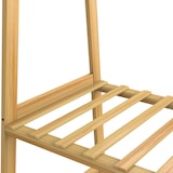 thumbnail of CASARIA® Kleiderständer mit Rollen und Ablagen Holz