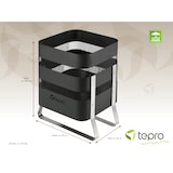 thumbnail of tepro, Design-Feuerkorb Millburn, schwarz,  42,5 x 36 cm