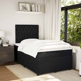 thumbnail of vidaXL Boxspringbett mit Matratze Schwarz 120x200 cm Samt