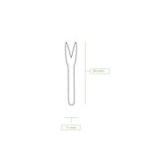 thumbnail of BIOZOYG 1000 Stück Einweg Pommesgabeln 8,5cm Pommesgabeln Pommespieker Holz, Einwegbesteck für Pommes Frites, biologisch abbaubares Holzbesteck