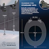 thumbnail of Casaria Toilettendeckel mit Absenkautomatik - Weiß