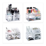 thumbnail of Relaxdays Make-Up Organizer, 3 Schubladen, Schmink-Aufbewahrung f. Nagellack, Lippenstift, Acryl Organizer, transparent