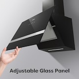 thumbnail of CIARRA Campana extractora de humos A+++ 650 m³/h Campana extractora 60cm WIFI + APP y control táctil BOOST VM6736HB