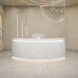 thumbnail of 【DYH200cm】Empfangstheke Bartheke Kassen theke Servicetheke Theke Bar Weiß 200*60*100cm