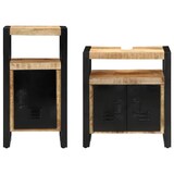 thumbnail of vidaXL Badezimmermöbel Set 2 pcs Braun Massives, grobes Mangoholz