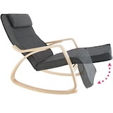 thumbnail of tectake Cadeira de balanço Onda  cinzento escuro - 403530