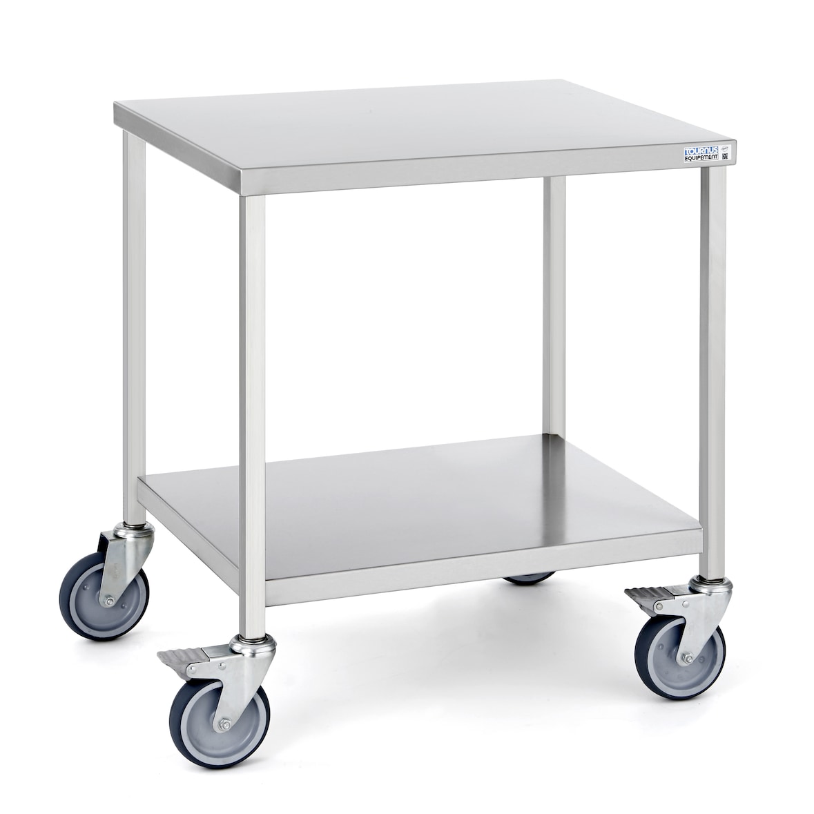 Tournus Tisch auf Rollen - mit Unterboden. 670 x 500 x 750 mm.