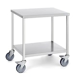thumbnail of Tournus Tisch auf Rollen - mit Unterboden. 670 x 500 x 750 mm.