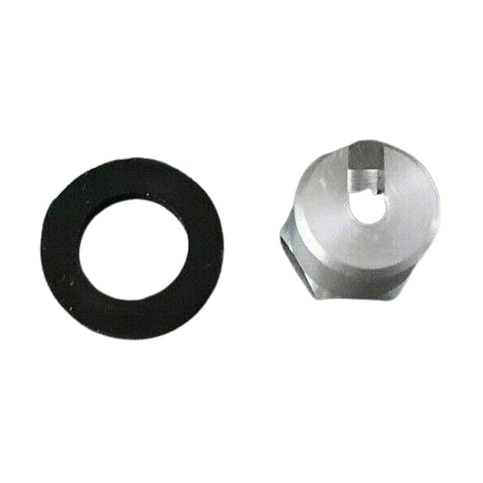 WOLFCUT Ersatzmutter aus Aluminium + Ersatzdichtung kompatibel mit SodaStream Crystal 1.0 / 2.0