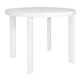 thumbnail of Mesa redonda de plástico branca de 90cm com pernas amovíveis